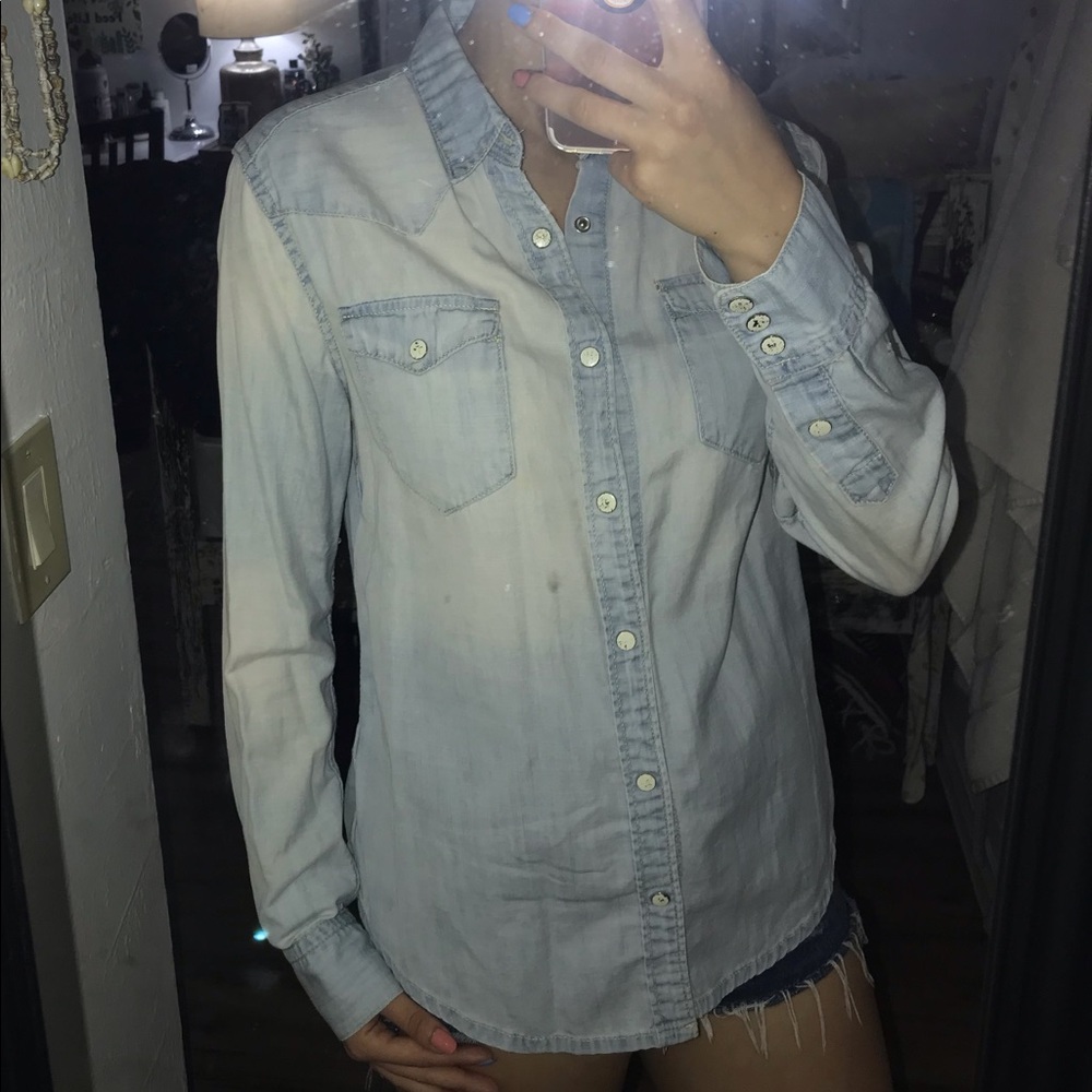 by corpus distressed denim shirt (NEVER WORN)